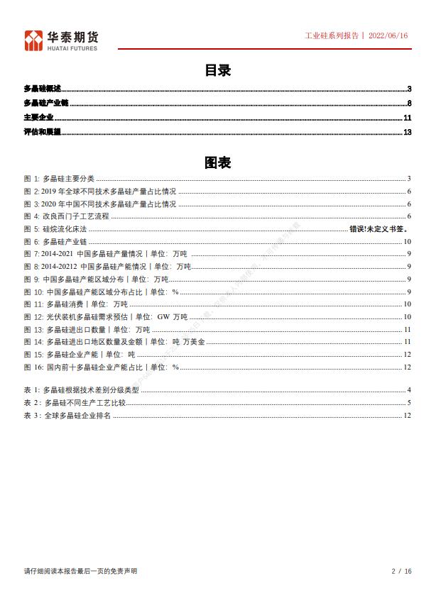 工業(yè)硅系列報(bào)告之多晶硅