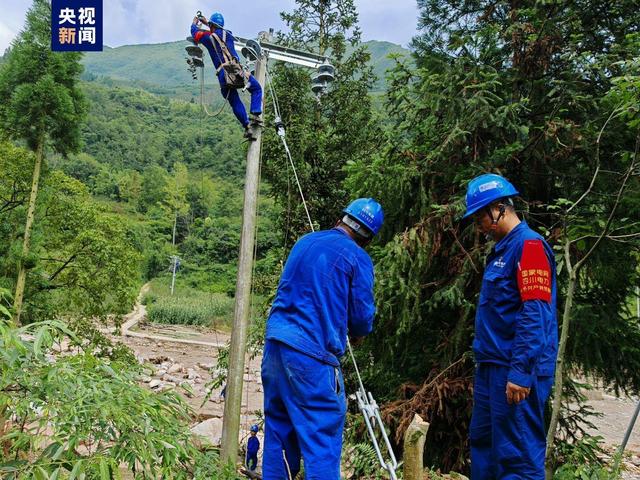 四川漢源山洪受災地區(qū)超八成居民用戶恢復供電