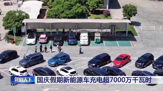 創(chuàng)歷史新高!國慶假期新能源車充電超7000萬千瓦時